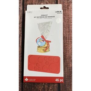 Celebrate It Silicone Coin Kit Chocolate Mold Christmas (46 PC) New